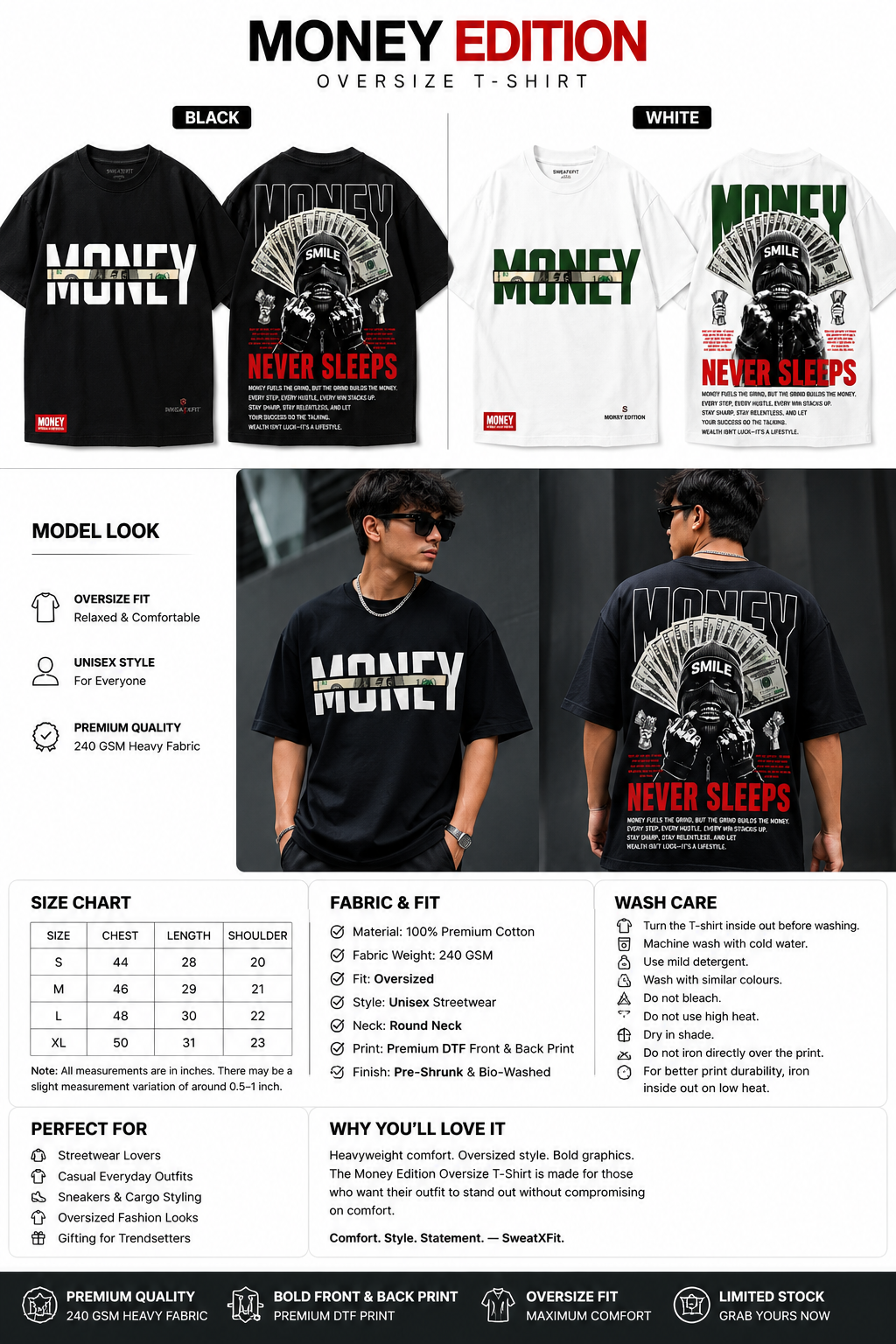 Money Edition Oversize T-Shirt