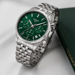 Tissot Green Dial Chronograph Watch – First Copy